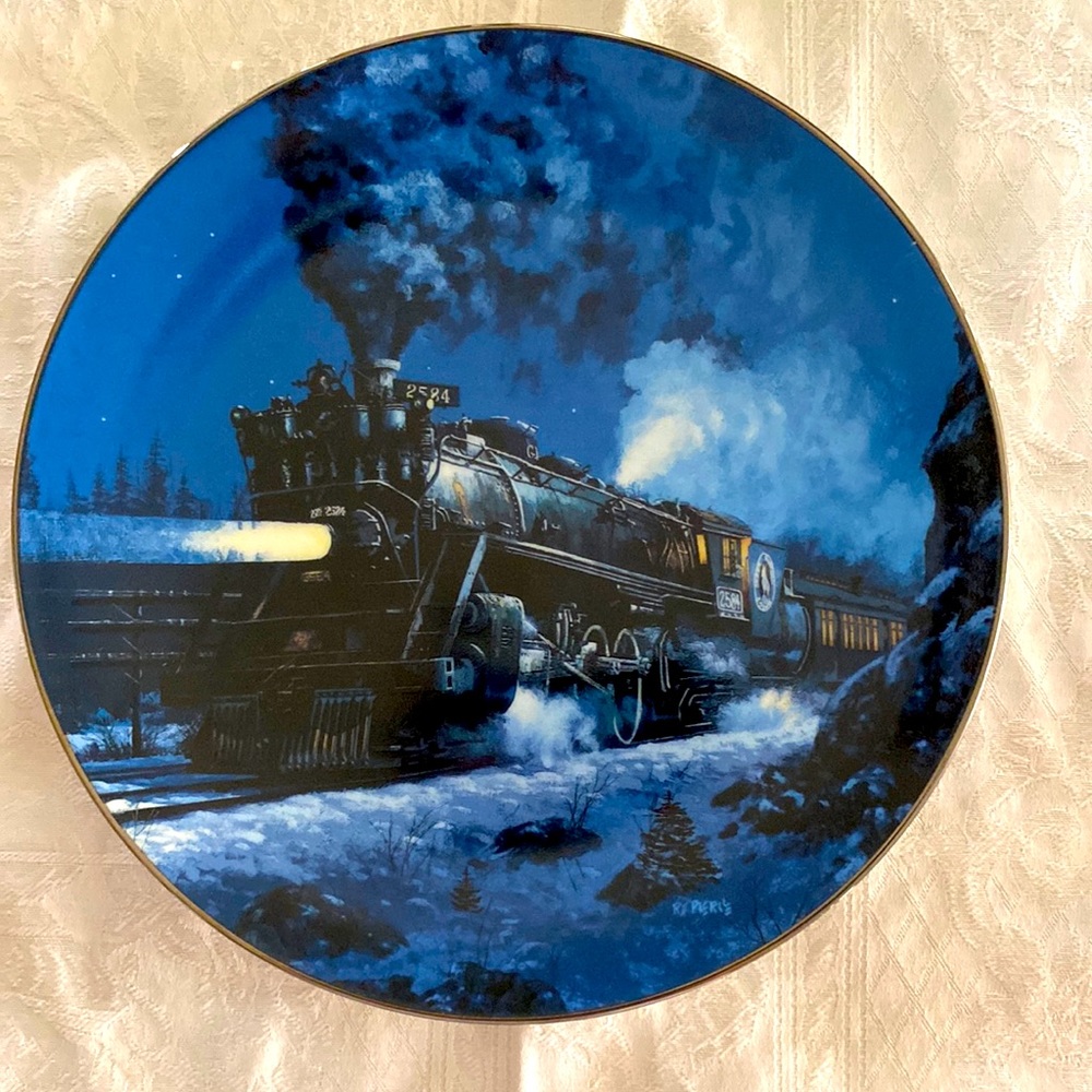 Knowles Collector Plate - Steam Train "The Empire Builder"